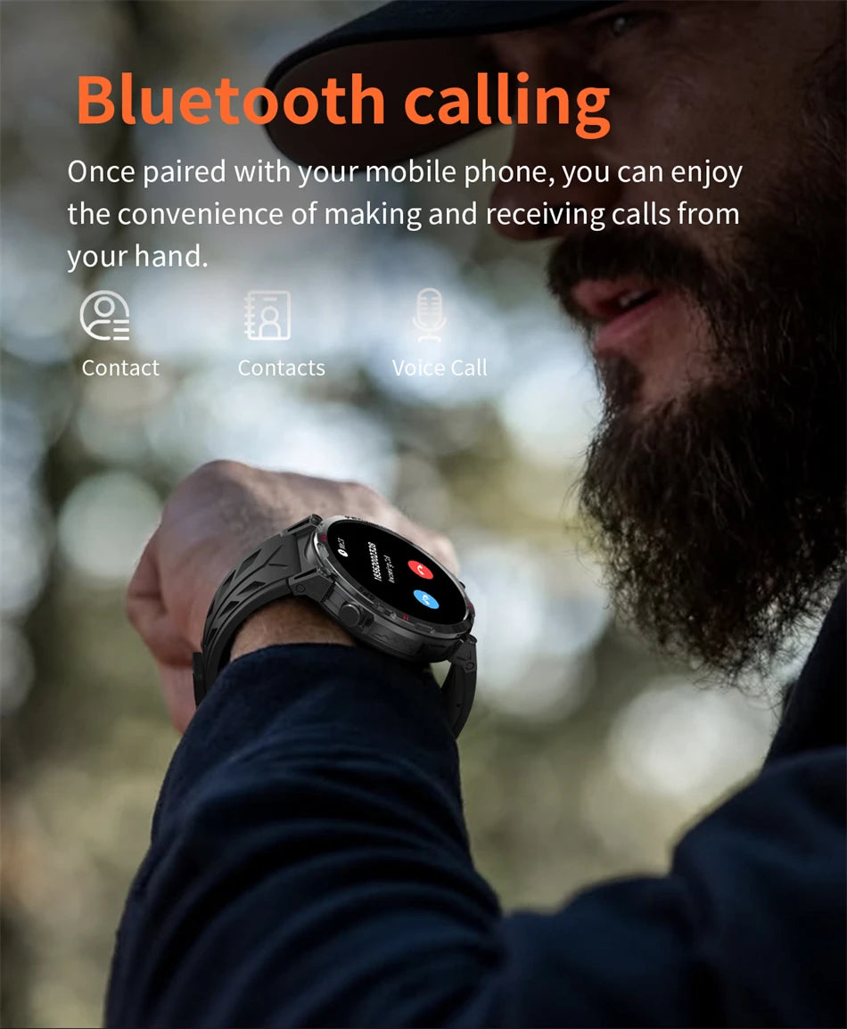 2025 New Professional GPS Sports Smart Watch Outdoor RIDE Run GPS track Swim Watchs Compass Altimeter 5ATM Sports Bracelets Men