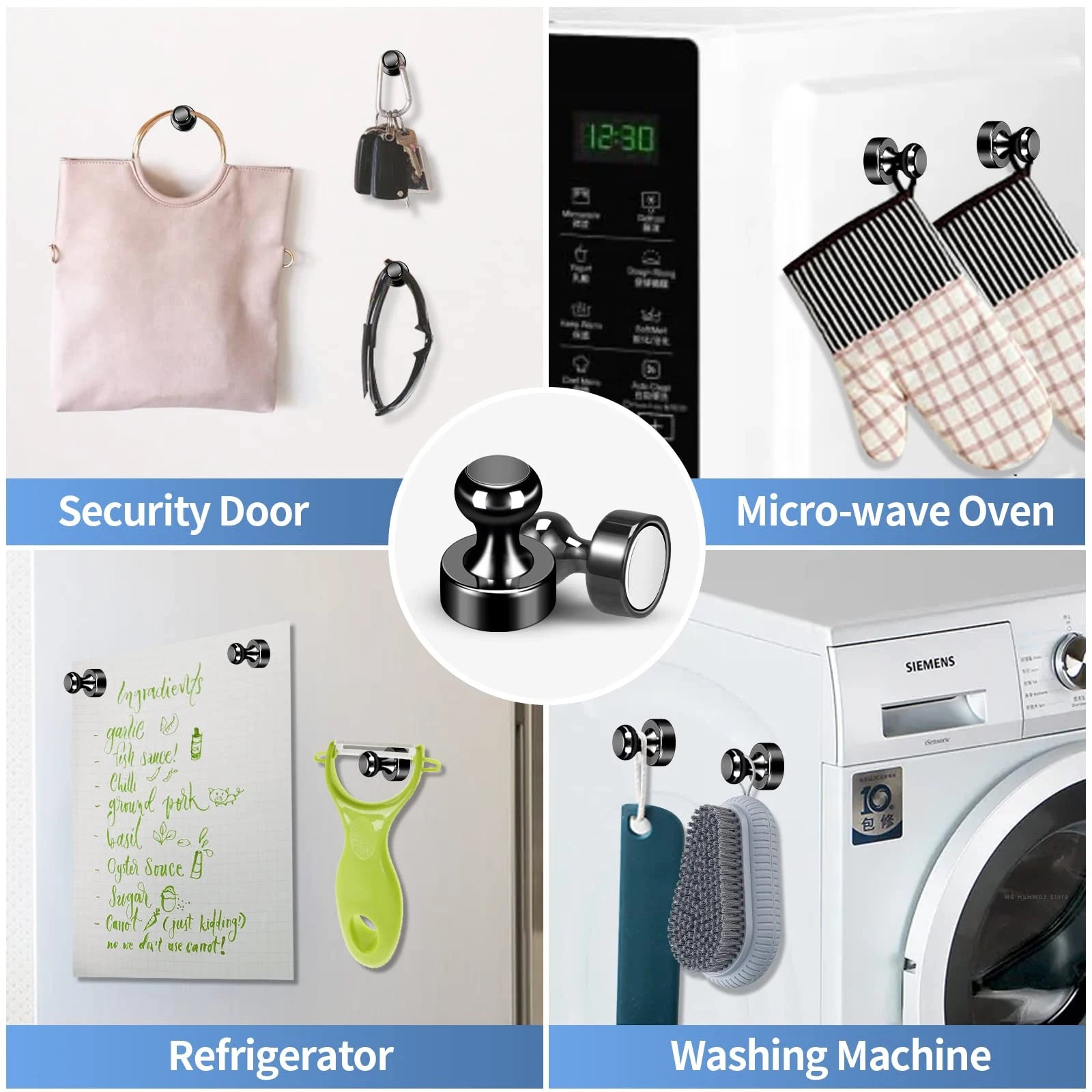 3/5/10/12pcs Super Strong Magnetic Push Pins Neodymium Magnet Refrigerator Kitchen Whiteboard Durable Magnetic Thumb Tacks Sucke