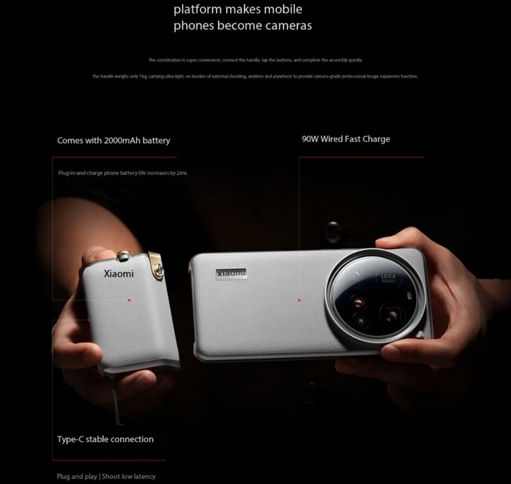 Original Xiaomi 15 Ultra Photography Package Leather Camera Envelope Case For Xiaomi 15 Ultra