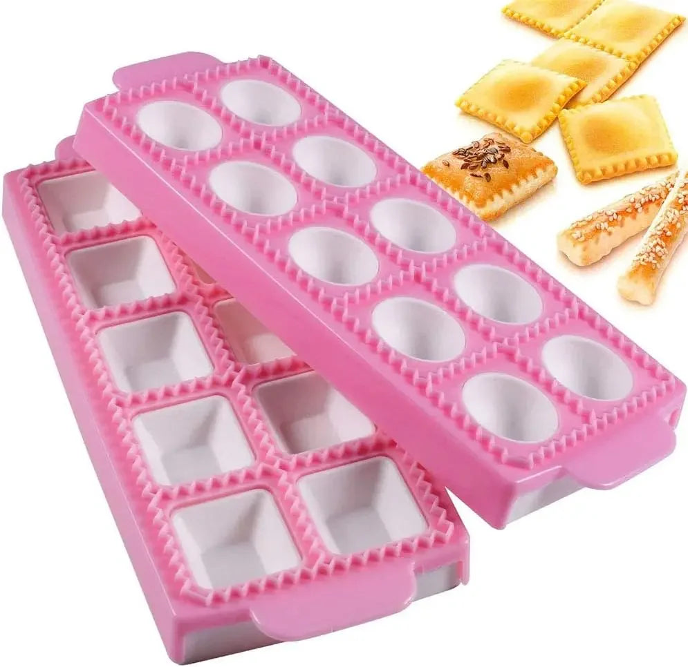 Kitchen Tools 10 with Tortellini Molds Ravioli Cutter Aluminum Shape Dumplings Mould Dough Press DIY Tools for Making Pastry