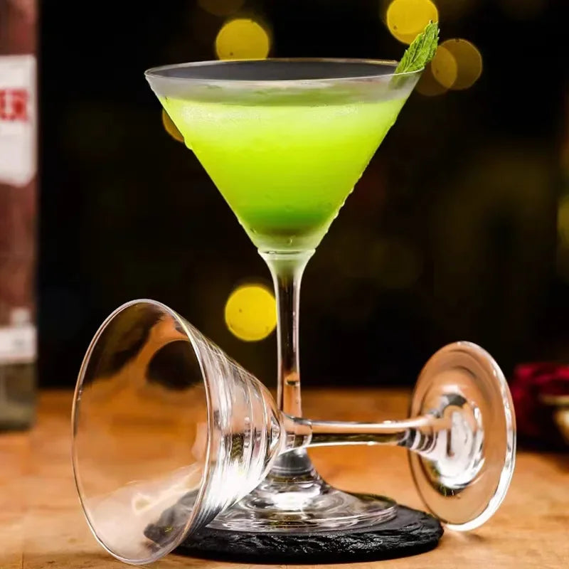 Triangle Glass Cocktail Glass Martini Creative Tall Glass Bar Classic Mixers