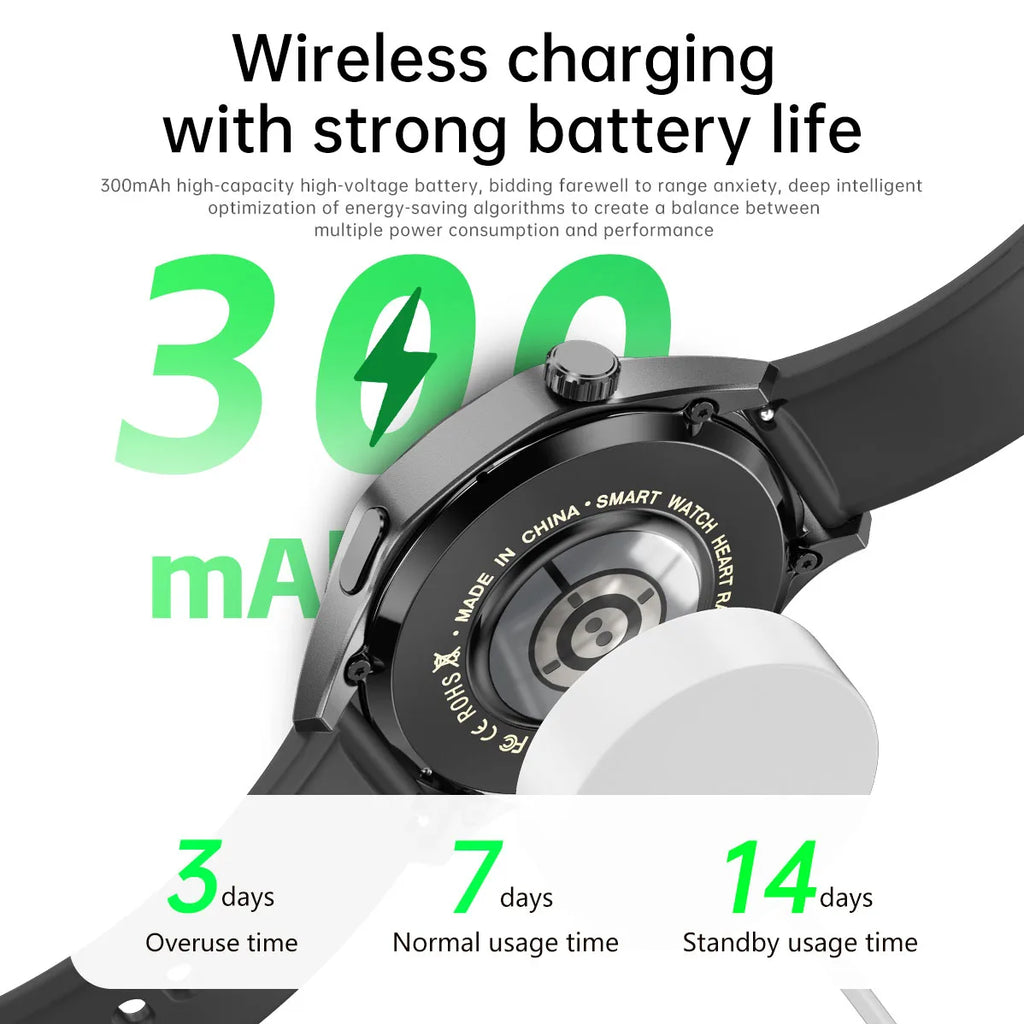 New Bluetooth Call Music Men's Smart Watch GPS Movement records NFC IP68 Waterproof Women Health Monitoring Smart Bracelet Gift