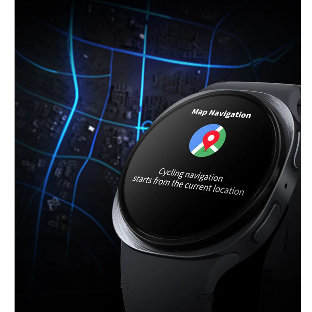 Blue Tooth Call Map Navigation Smart Watch SOS Sports Heart Rate Watches 8 Voice Assistant Smartwatch Calculator Weather Music