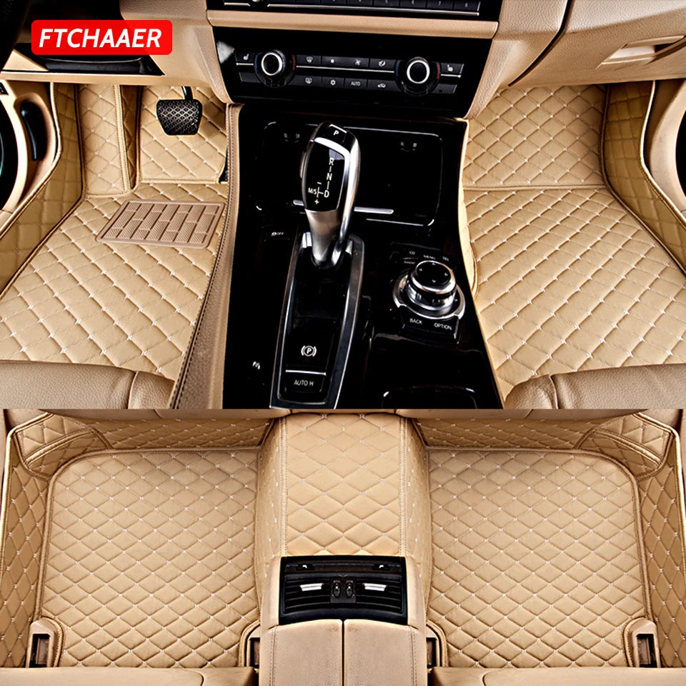 FTCHAAER Custom Car Floor Mats For Citroen C4 Coupe 2004-2011 Auto Carpets Foot Coche Accessorie