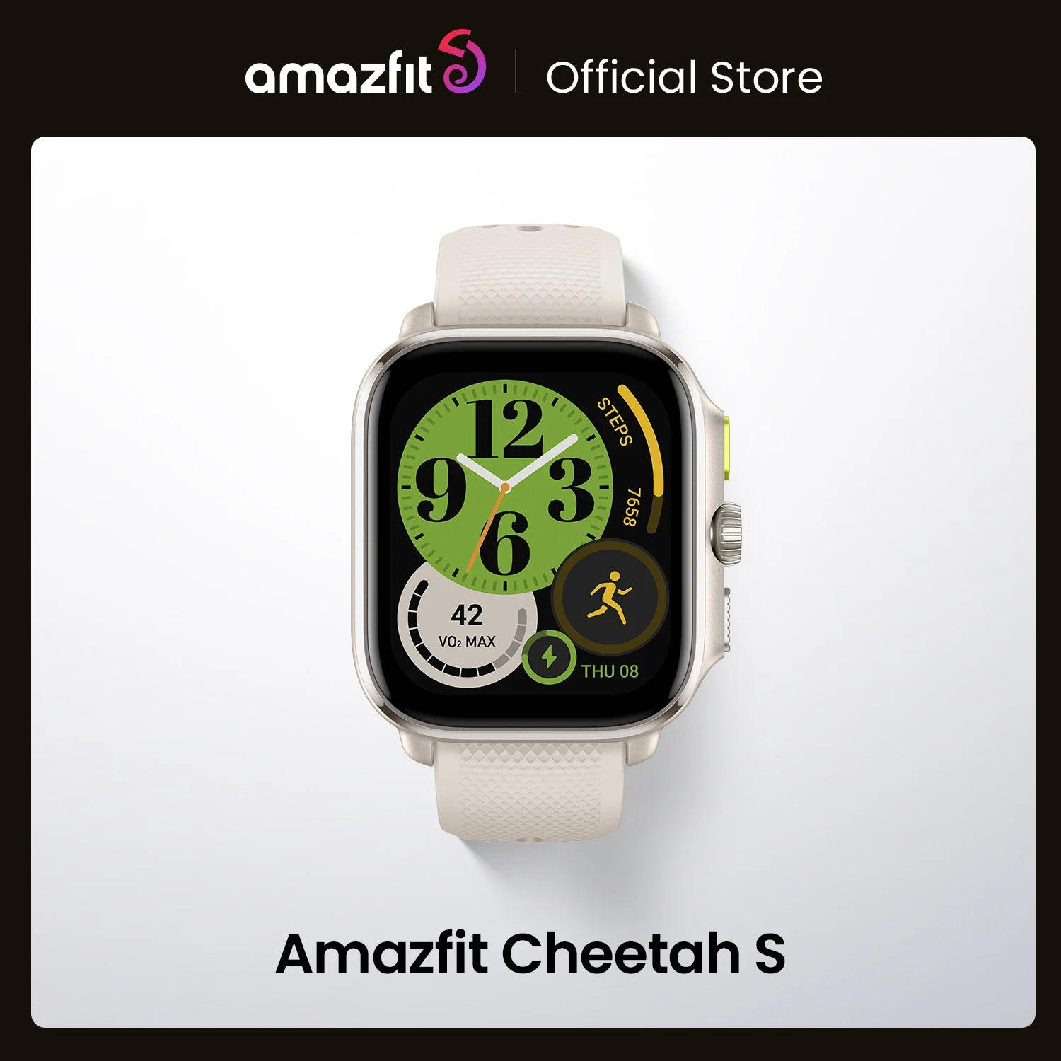 New Amazfit Cheetah Square 44mm Smartwatch Dual-band GPS 150+Sports Mode Monitoring Heart Rate Tracking Smart Watch