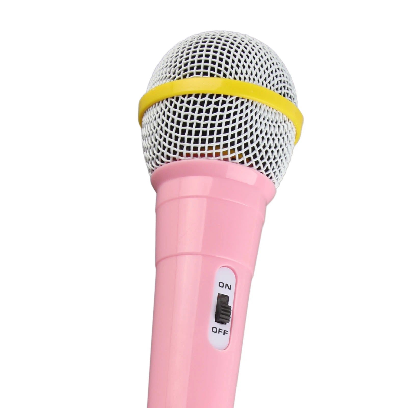 Kids Wired Microphone 3.5mm Plug Plastic Low Distortion Portable Child Singing Mic for Musical Instrument for Family Party