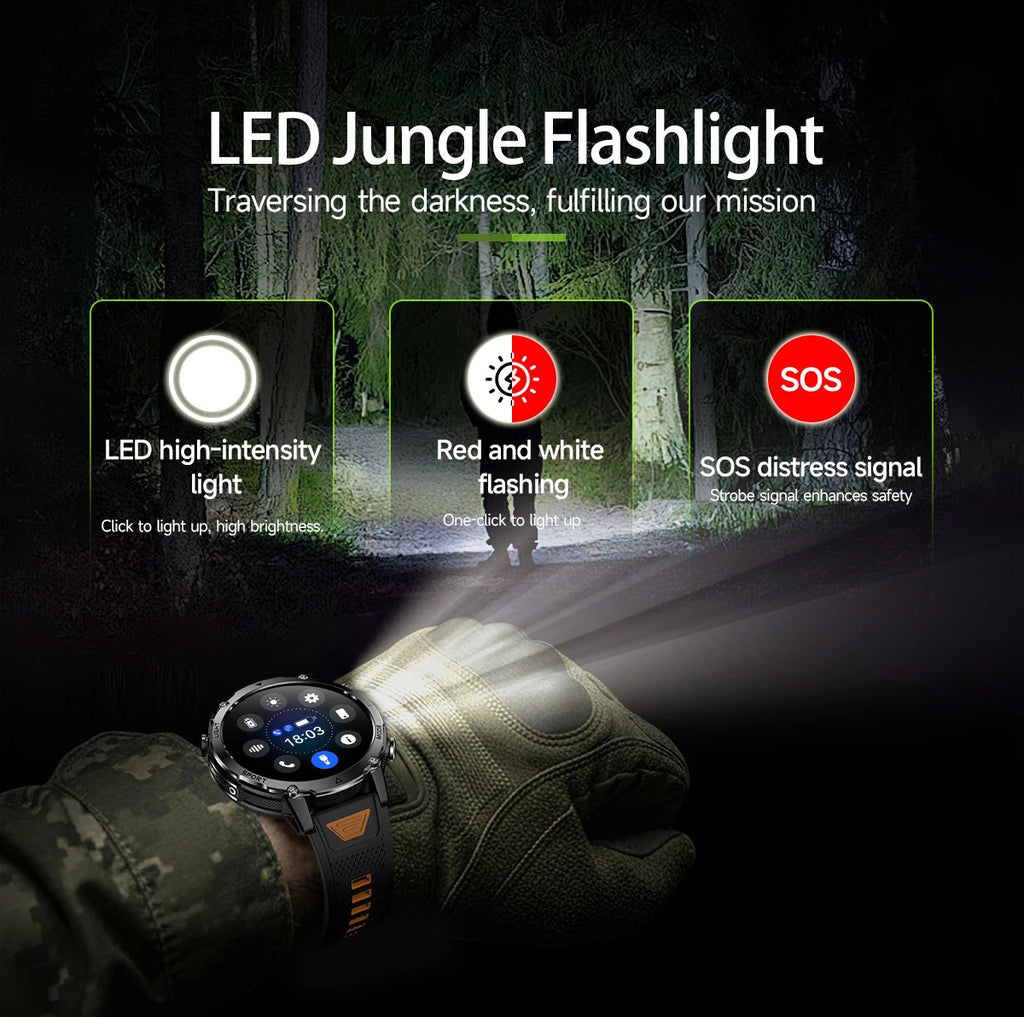 LIGE Men Smart Watch 1400 mAh 1.7 Inch Screen Bluetooth Call Voice Assistant Watch Sport Fitness IP68 Waterproof Smartwatch 2026