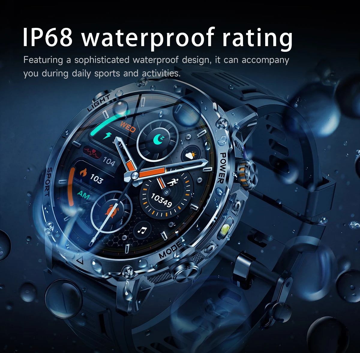 LIGE Men Smart Watch 1400 mAh 1.7 Inch Screen Bluetooth Call Voice Assistant Watch Sport Fitness IP68 Waterproof Smartwatch 2026
