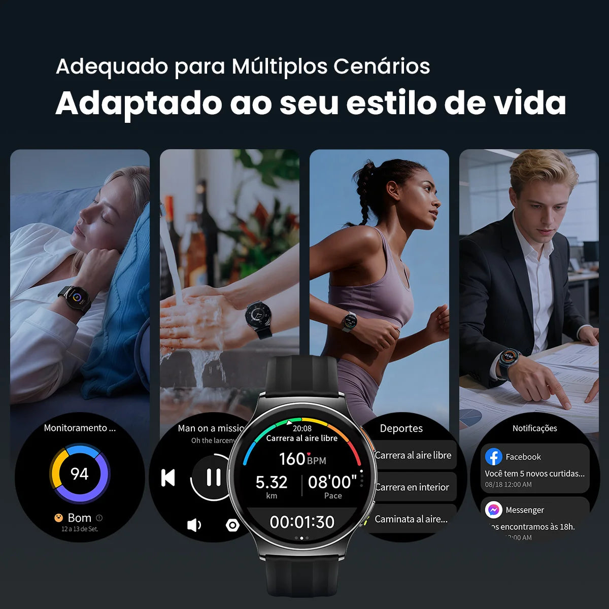 HAYLOU Solar Lite 2 Smartwatch 1.43'' AMOLED Display 24h Health Monitoring 150+ Sports Modes Voice Calling Smart Watch 1ATM