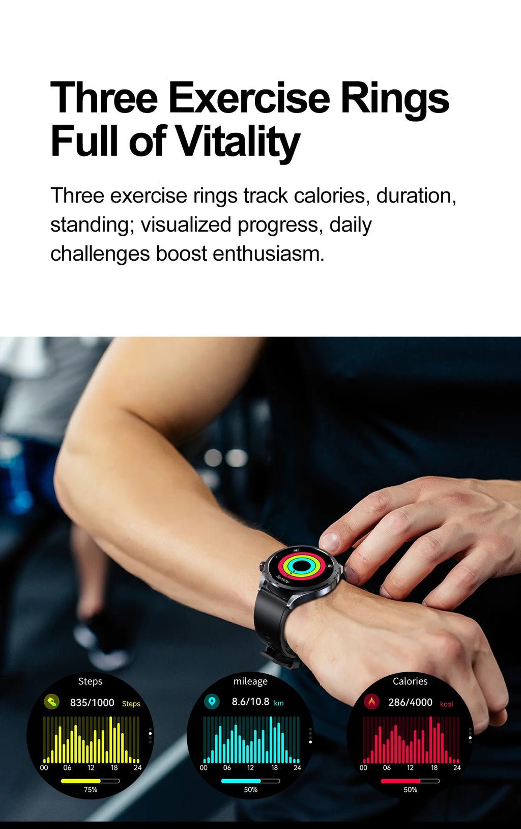 2026 New Body Fat Analysis Health Smart Watch ECG+PPG Uric Acid Blood Pressure Blood Oxygen Clock Call Smart Watch For Men Women