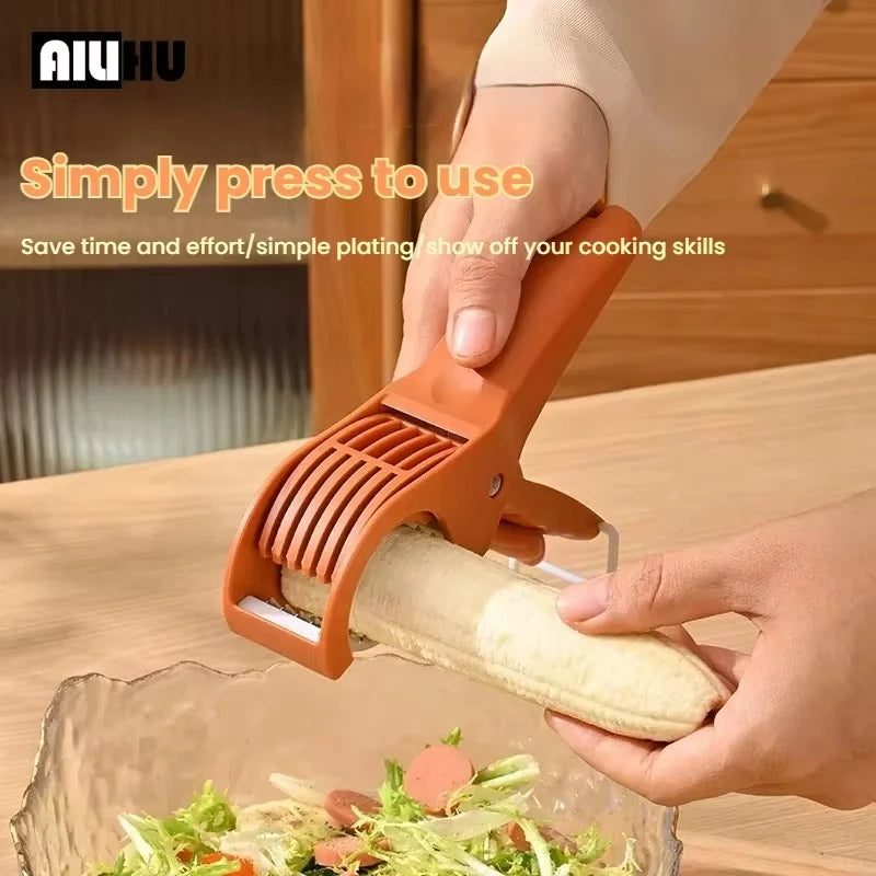 1Pc Kitchen Tools Stainless Steel Vegetable and Fruit Slicer Multi Functional Salad Slicer Kitchen Accessories