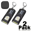 Powerful Mini COB LED Keychain Flashlight Rechargeable Hanging Work Light Keyring Camping Walking Clip Pocket Lights