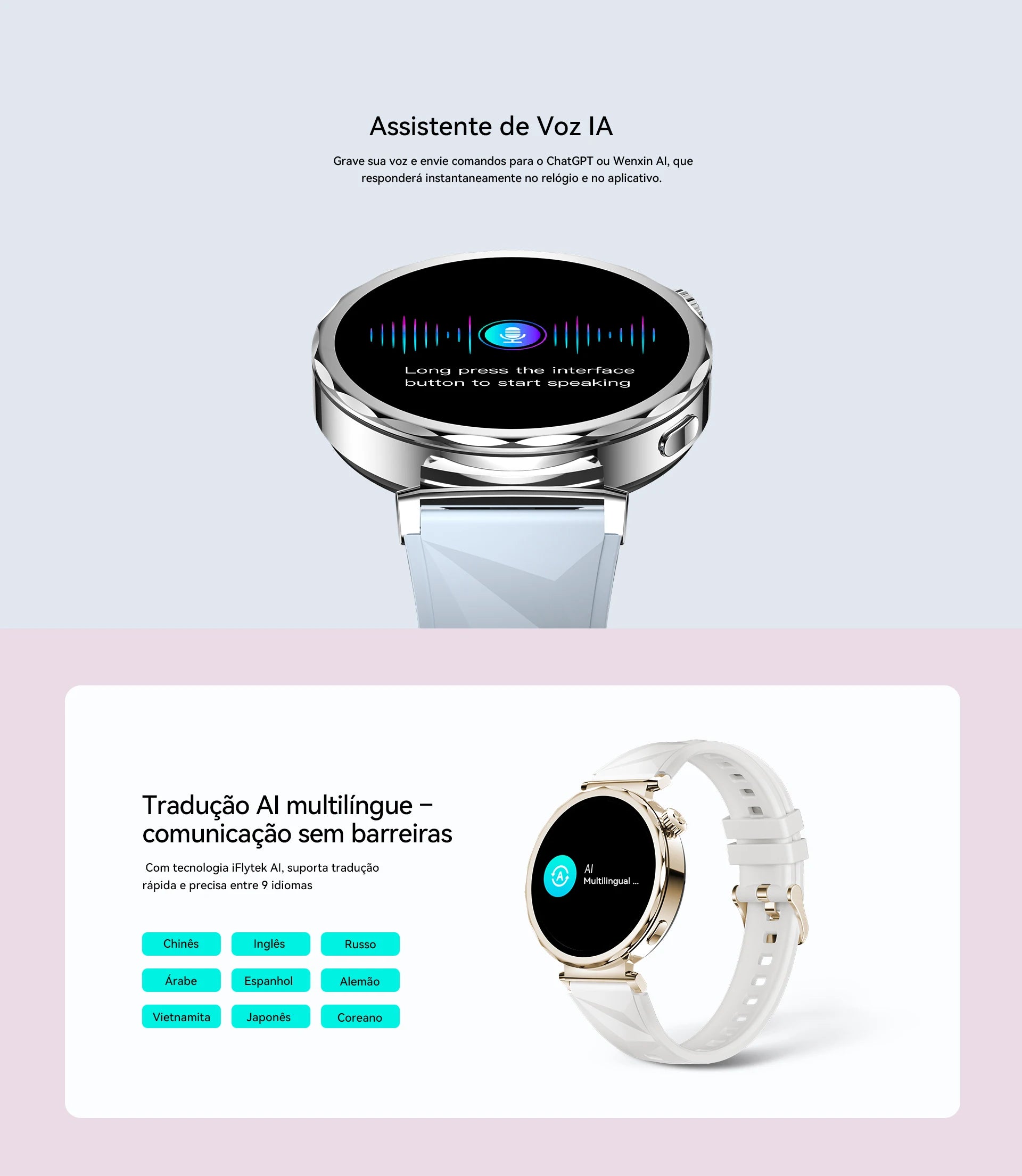 AURAIF ELLA 4: Women's Smart Watch with Multiple Sports Modes, Bluetooth Calls and Customizable Dials