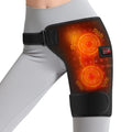 USB Electric Hot Hip Vibration Massager 3 Level Heating Hip Support Wrap Infrared 660nm LED Beads,Thigh Hip Groin Protect Belt