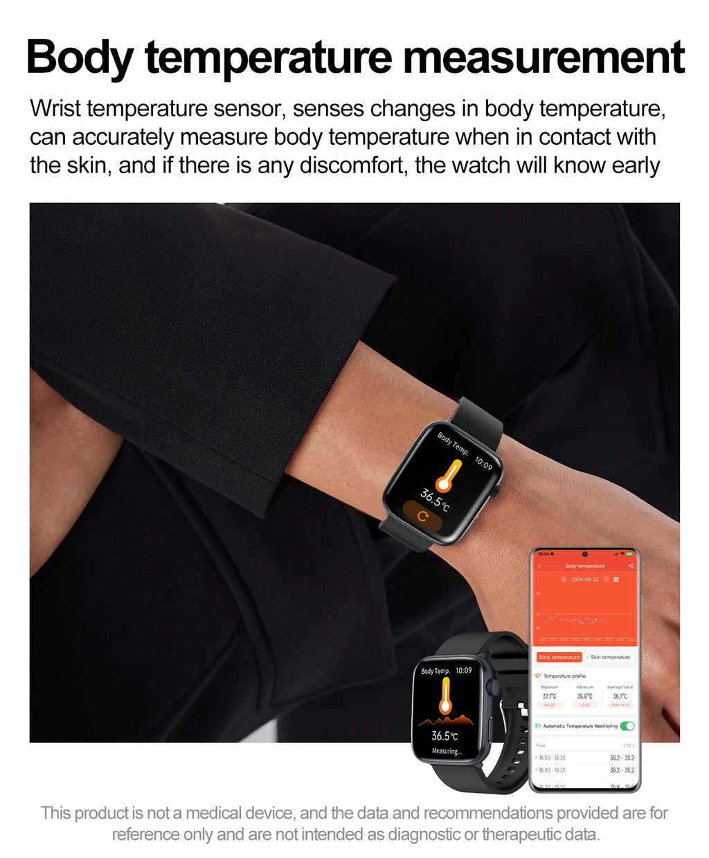 2026 Smart Watch 24/7 Women Health Full Touch Screen BT Call Waterproof Watch Sports Fitness Tracker Health Smartwatch Lady Gift