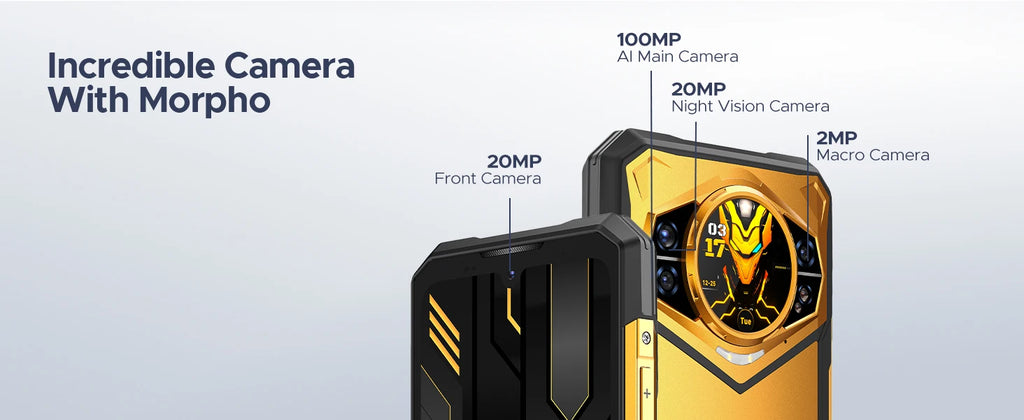 DOOGEE S200 X 5G Rugged Phone 6.72" 120Hz Dimensity 7050 12GB+512GB AI Triple Camera 10100mAh Battery NFC 5g Smartphone