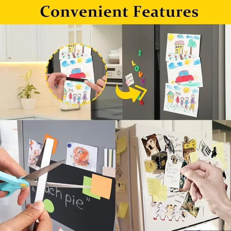 10/1m Strong Magnetic Tape Self Adhesive Magnetic Strips Flexible Tapes for Home Office DIY Photos Poster Fixed Rubber Magnets