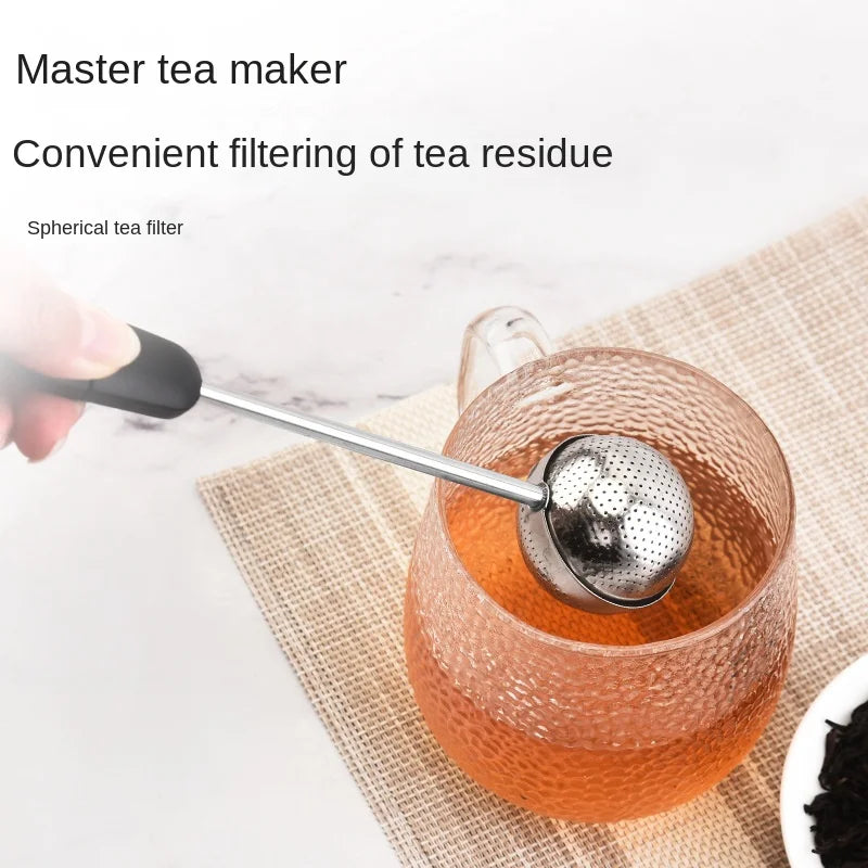 304 stainless steel tea leak creative rotating spherical tea filter tea filter tea set accessories