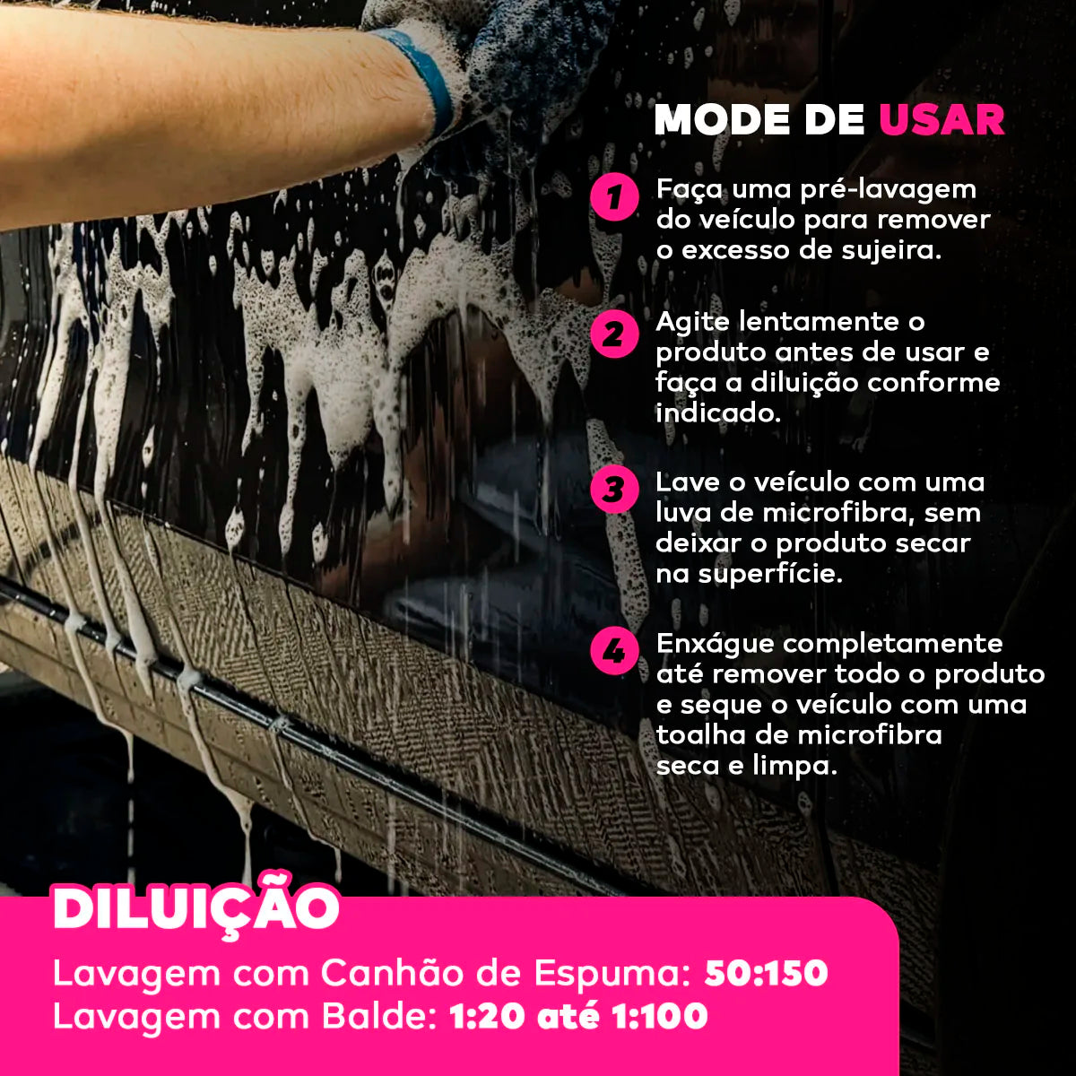 Lava Autos Ceramic Hydrox Wash 2 in 1 Shampoo Cleaning Protection 240ml Vonixx