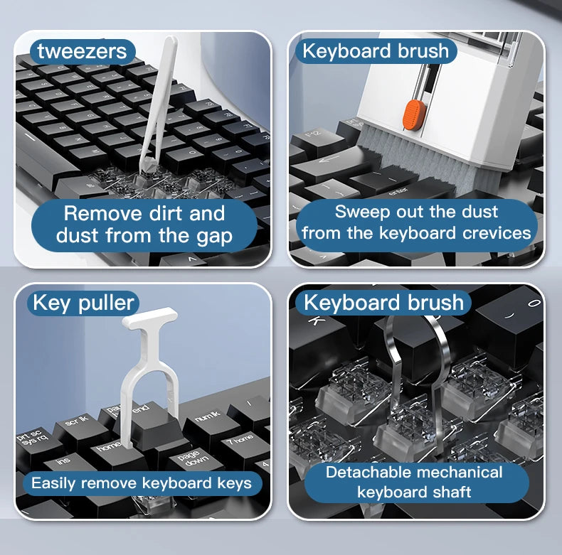 22 in 1 Multi-Function Cleaning Kit for iPhone AirPods iPad Digital Camera PC Keyboard Phone Screen Headphones Tools
