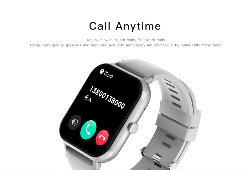LIGE Women Smartwatch Bluetooth Answer Call Voice Assistant Whatsapp Reminder Men Smart Watch Sports Fitness Waterproof Watches
