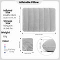 Triangular Travel Pillow Inflatable Office Neck Lumbar Support Pillow Thickened flocking Leg Rest Pillow for Air Travel