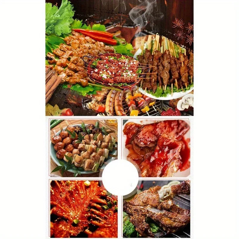Stainless Steel Camping Barbecue Tool Set Portable Outdoor BBQ Utensils with Carry Bag Kitchen Forks Clips Shovels Grilling Kit