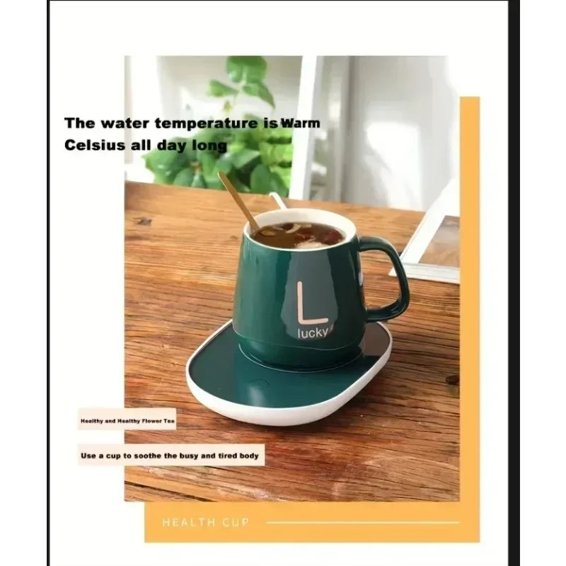 2025 warm and insulated coffee cups ceramic constant-temperature cups 55 degree warm ceramic cup with Jiapin mug gift box sets