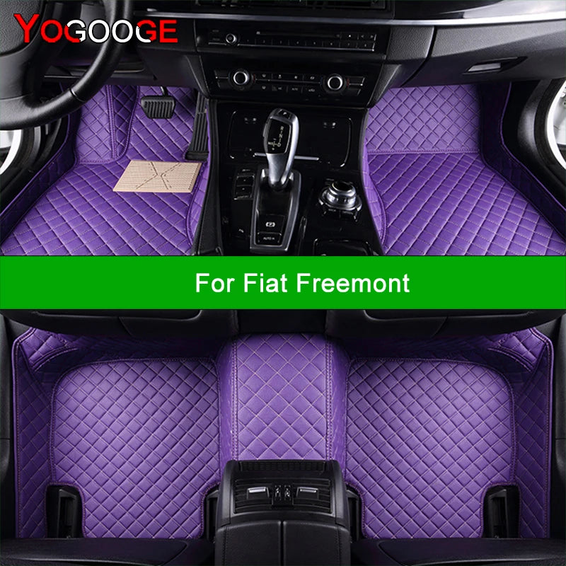 YOGOOGE Custom Car Floor Mats For Fiat Freemont Auto Carpets Foot Coche Accessorie
