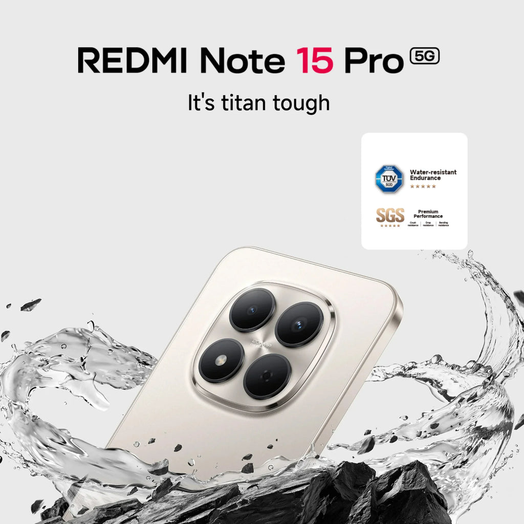 Xiaomi Redmi Note 15 Pro 5G Global Version MediaTek Dimensity 7400-Ultra 6.83" 120Hz AMOLED Display 200MP 6580mAh 45W