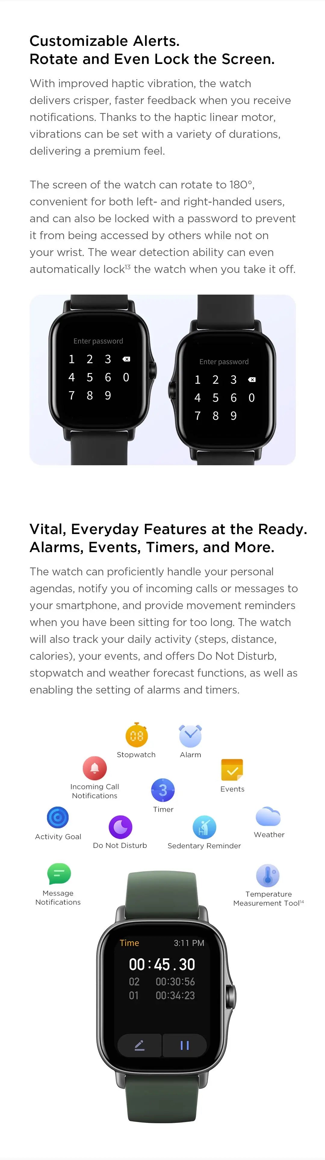 Amazfit GTS 2e Smartwatch Built-in Sports Modes GPS 5ATM Waterproof Smart Watch for Men Heart Rate Monitoring 95New No Box