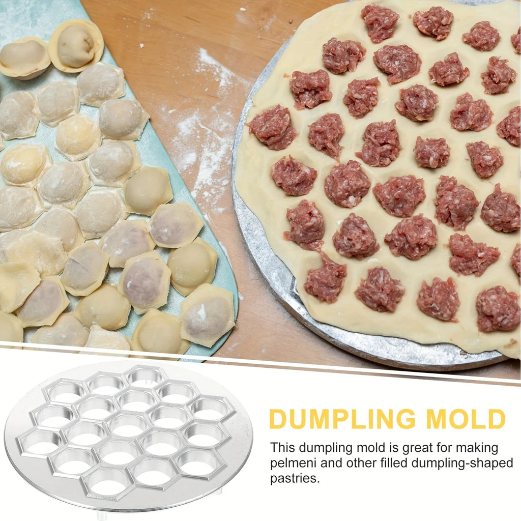 Aluminum Dumpling Maker Tool | 37-Hole Ravioli Press for Homemade Pasta & Meat Fillings | Multi-Use Pastry Mold Kitchen Gadget