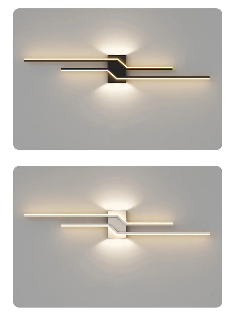 Wall Lamp Living Room TV Background Wall Lantern Minimalist Strip Lamp Bedroom Bedside Decoration Aisle Lamps Bracket Light