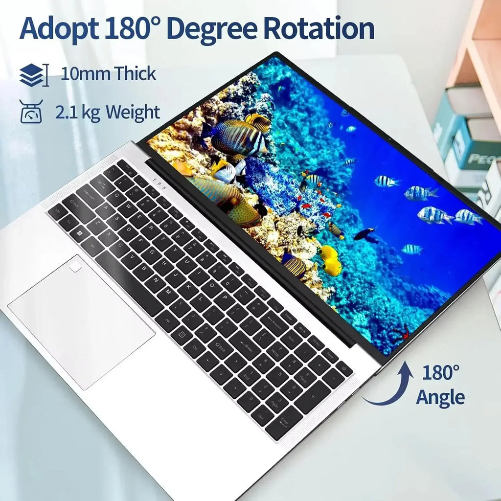 Hot 17.3" Notebook Intel Pentium 6500Y 32GB 2TB Windows 11 Large Screen  Fingerprint Unlock Office Gaming Laptop Computer PC