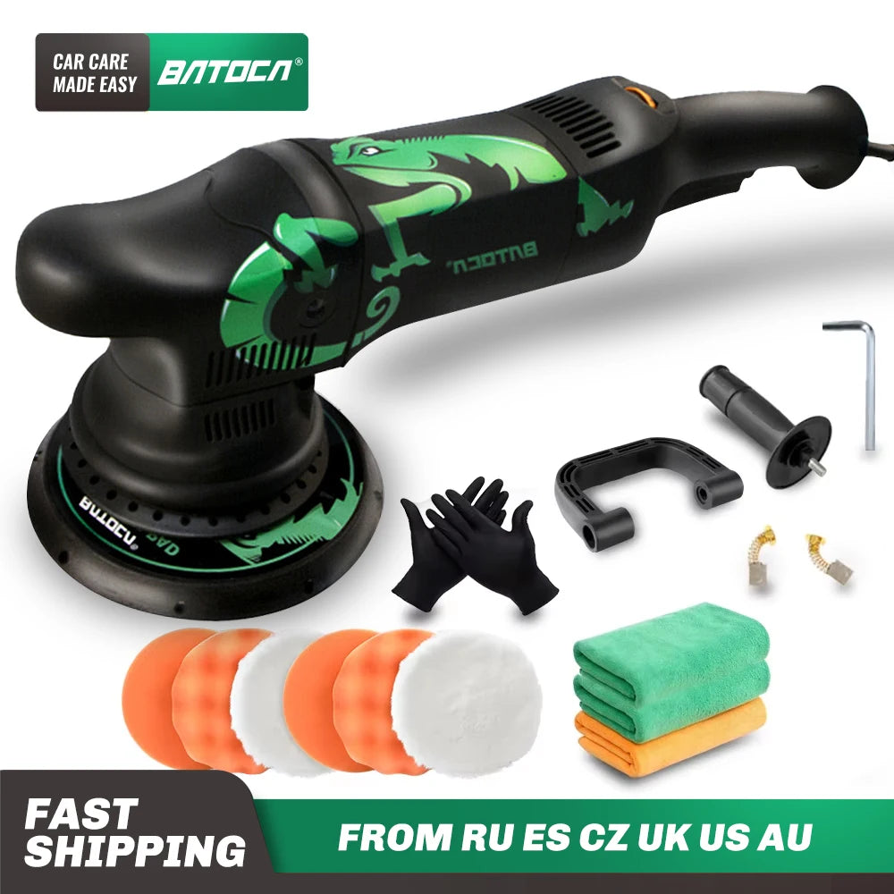 700W Car Polishing Machine DA 5inch 15mm Orbit Dual Action Auto Polisher Variable Speed Sander Buffing Waxing Machine