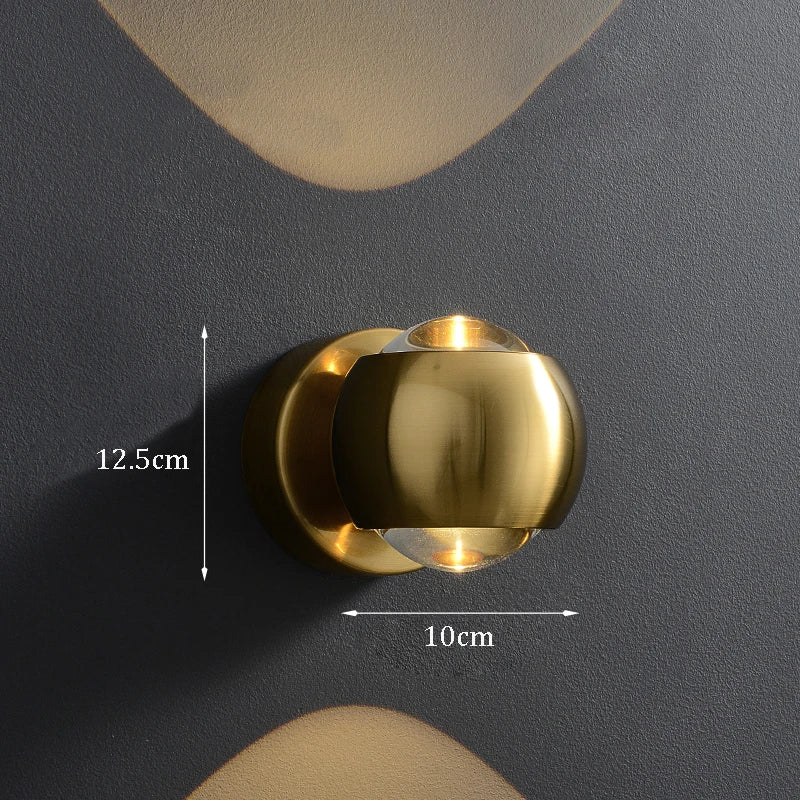Minimalist Hallway Decor Background Wall Lamps Bedroom Bedside Wall Lights Washing Wall Sconce Up and Down Luminescence Lights