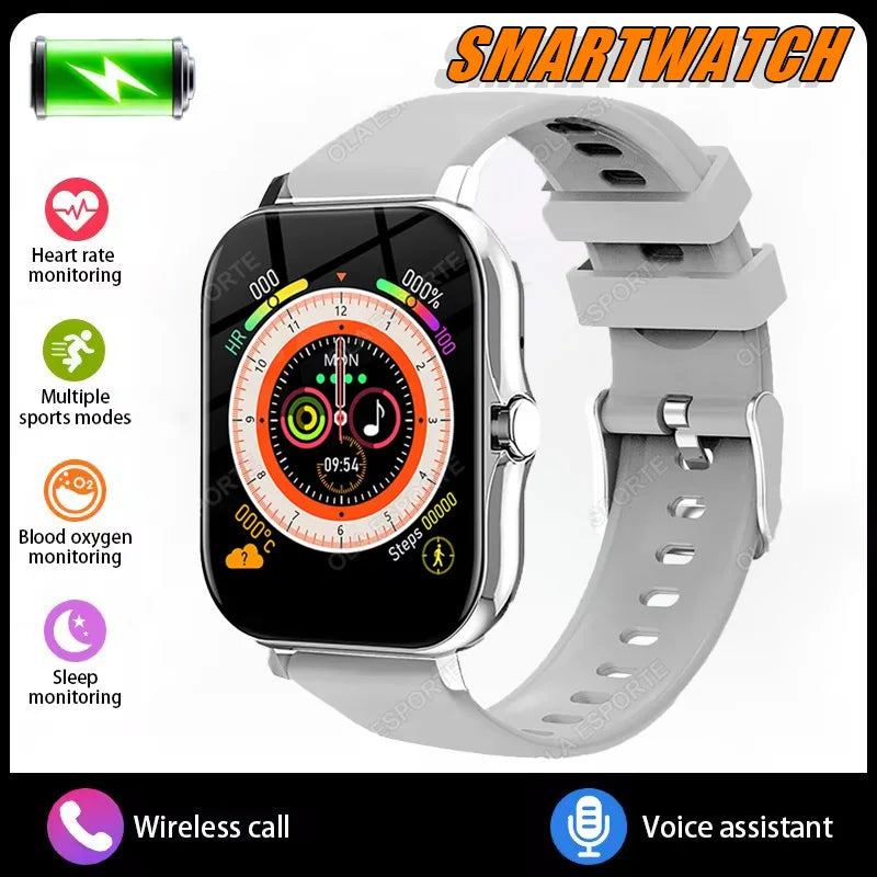 2025New Upgrad Smart Watch For Men Women 1.83Inch Full Touch Display BT Call Sports Monitoring SmartWatch For Android&IOS Phone