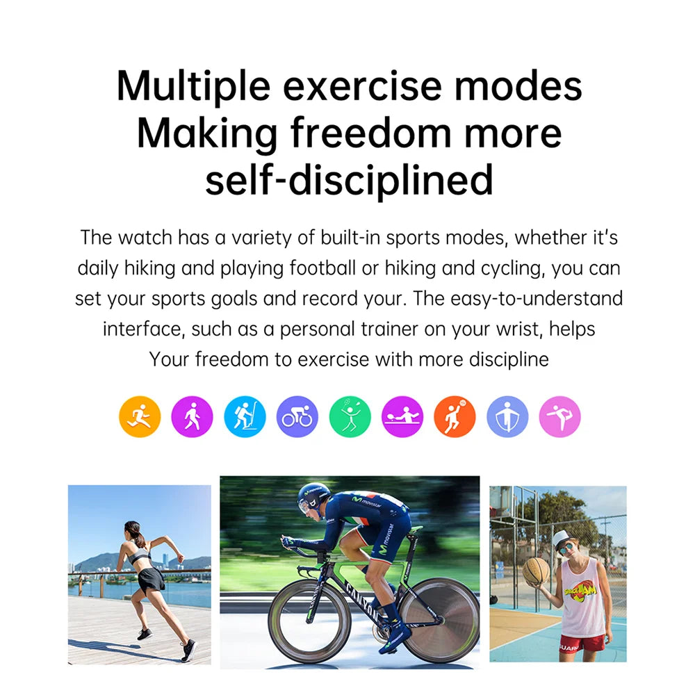 2026 Fashion Smartwatch HD Touch Heart Rate Bluetooth Call Sleep Monitoring NFC Weather Sport Mode Smart Watch For Android IOS