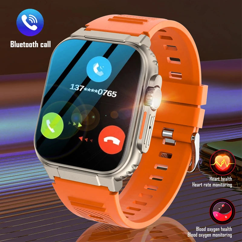 LIGE 600mAh high-Capacity Smart Watch Ultra Watch Men Bluetooth Call TWS Local Music Smartwatch Sport IP68 Waterproof Watches