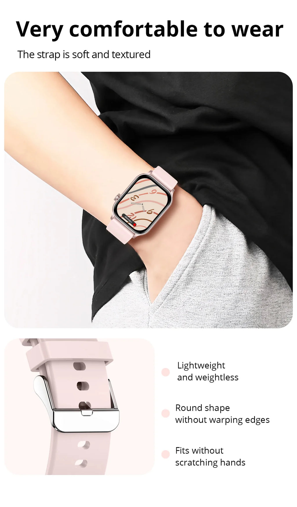 COLMI P78 AMOLED Smartwatch 1.95'' Display with Flashlight & Voice Calling 100+ Sports Mode Health Monitor Men Women Smart Watch