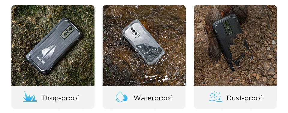 DOOGEE Blade10 Pro Energy Rugged Phone 32GB 256GB 6.56” HD+ Screen 6150mAh Large Battery 50MP AI Camera Android 15 NFC