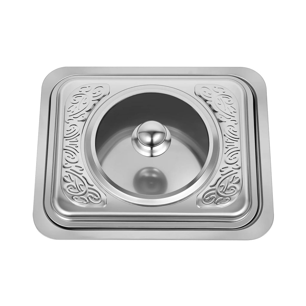 4pcs, Chafing Dishes Buffet Set Stainless Steel Buffet Dish Server Rectangular Chafing Dish Set with Lid for Buffets Caterings