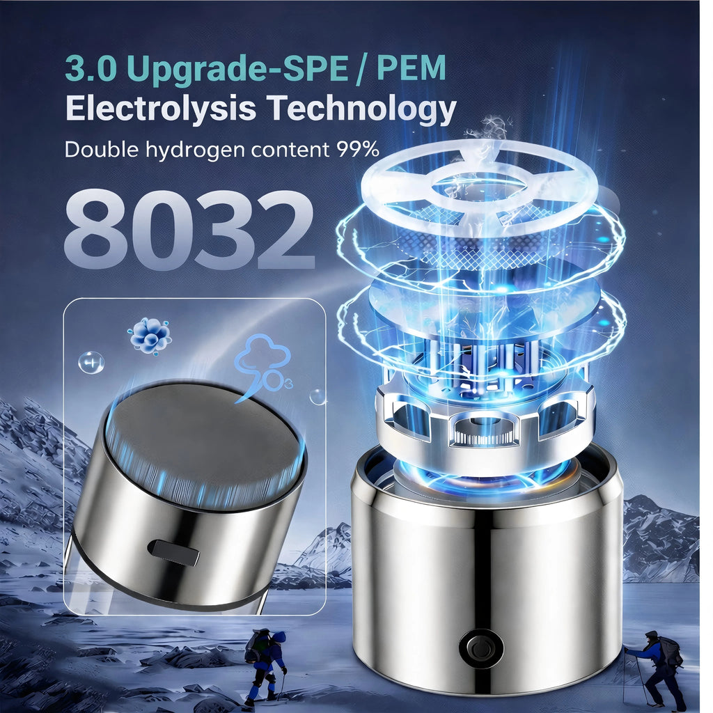 Portable Hydrogen Water Generator Bottle Rechargeable Electric Alkaline Ionizer Cup Hydrogen-Rich Water Health Care