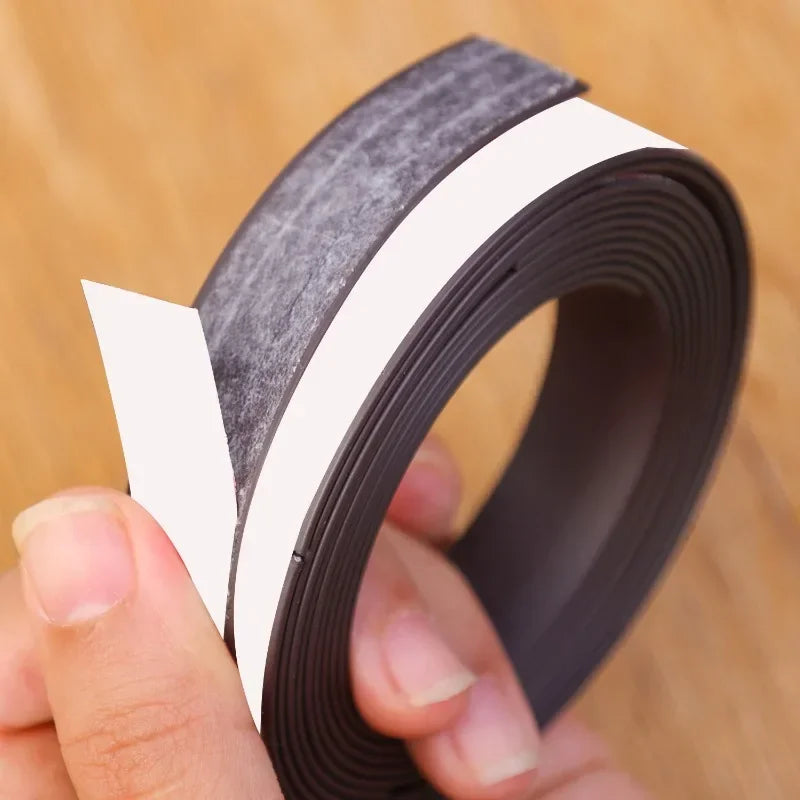 10/1m Strong Magnetic Tape Self Adhesive Magnetic Strips Flexible Tapes for Home Office DIY Photos Poster Fixed Rubber Magnets