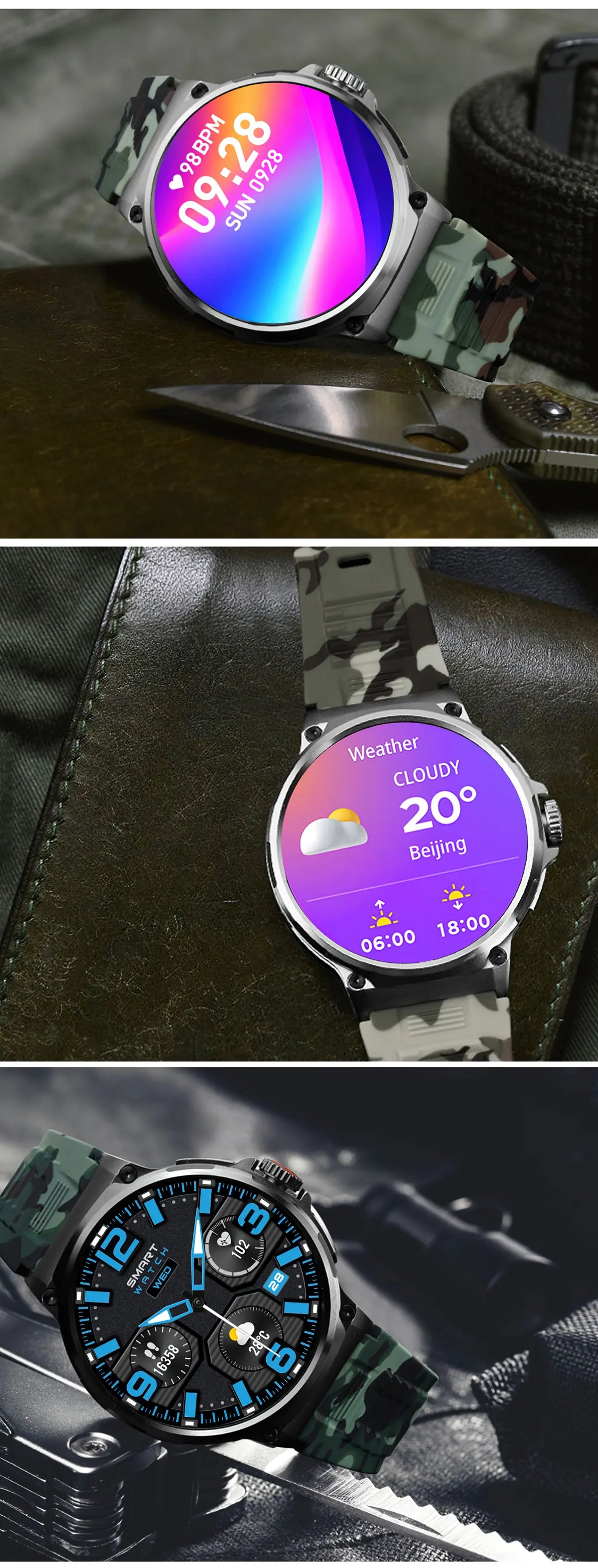 2026 New 1.85-inch ultra AMOLED smartwatch, GPS track, HD Bluetooth call; 710 mah large battery 400+ dial, suitable High end men