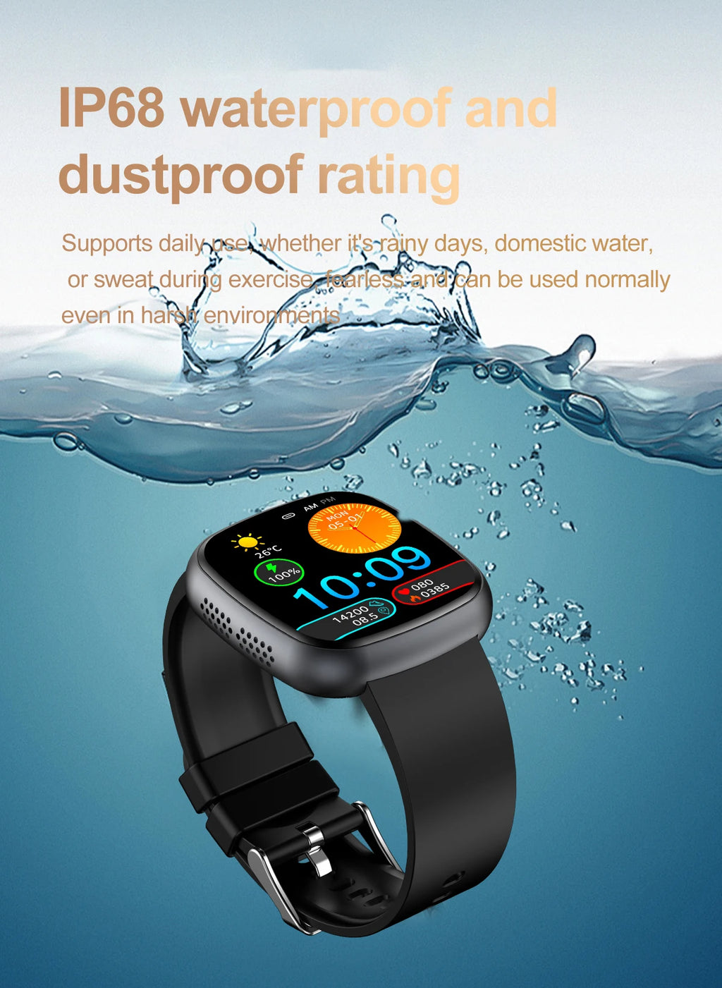 2025 New Accurate Measure Blood oxygen Lipids Uric Acid Smart Watch Men ECG Blood Pressure Health SmartWatches For Android ios