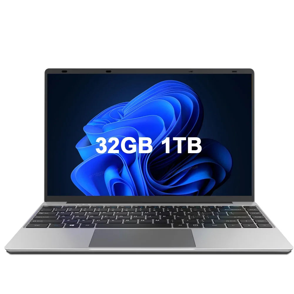 2026 New 14.1 Inch Ultra Thin Laptop Intel i7-8650/i9-9900 Win11 16GB/32GB DDR4 RAM 2TB SSD Portable Business Notebook