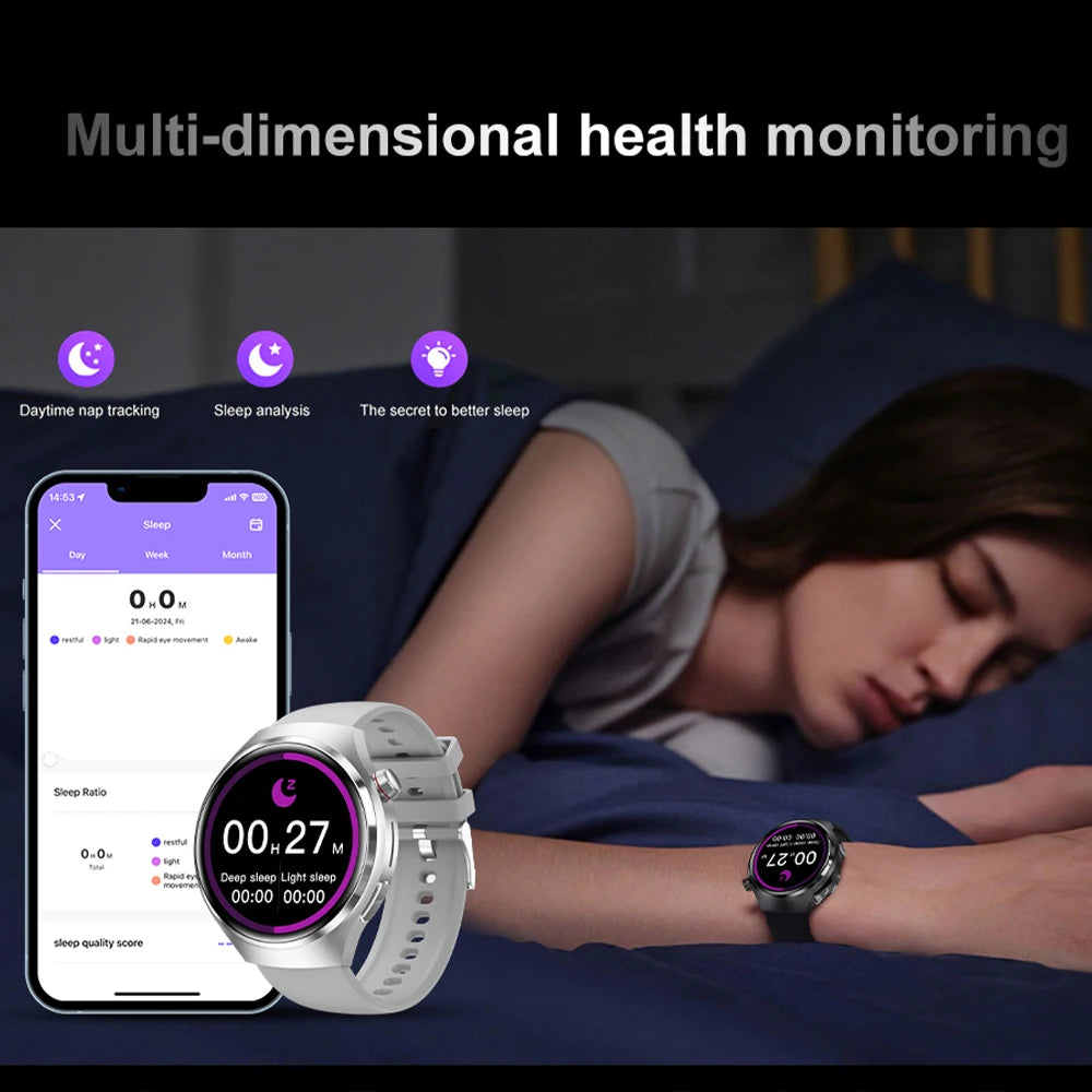 GEJIAN 2025 New TWS 2-in-1 Bluetooth Earphones Smart Watch Heart Rate Monitoring NFC BT call GPS Sports Trajectory Smartwatches