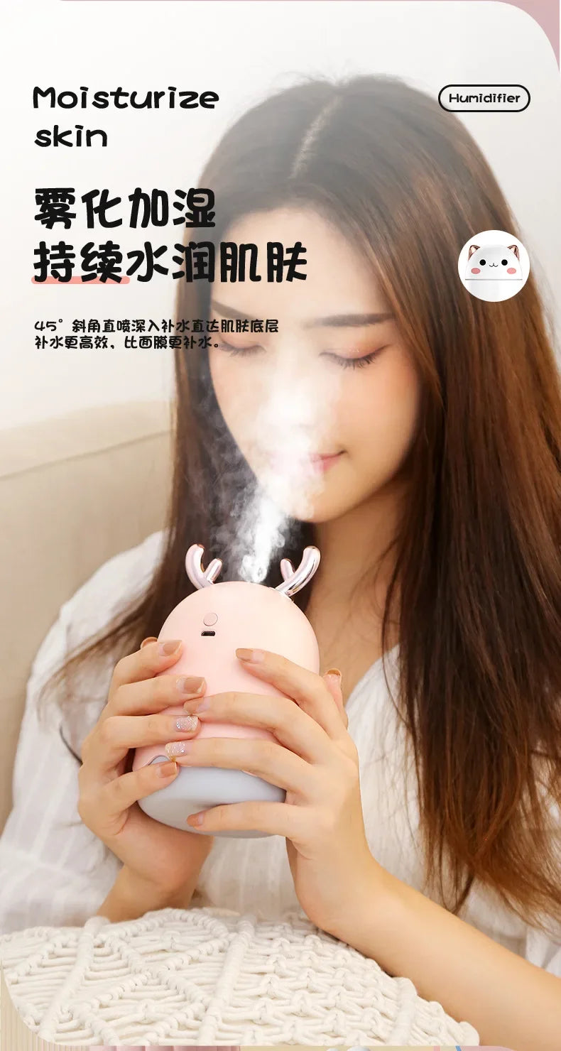 250ML Mini Air Humidifier Cute Aromatherapy Humidifiers Diffusers Essential Oil Diffuser Home Car Air Purifier Humificador