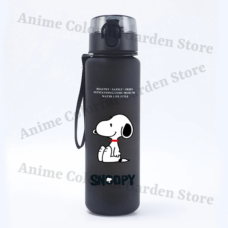 Cute Snoopys 650ml Large Capacity Water Cups Anime Cartoon Printed Fashion Cup Students Portable Sports Water Bottle Kids Gifts